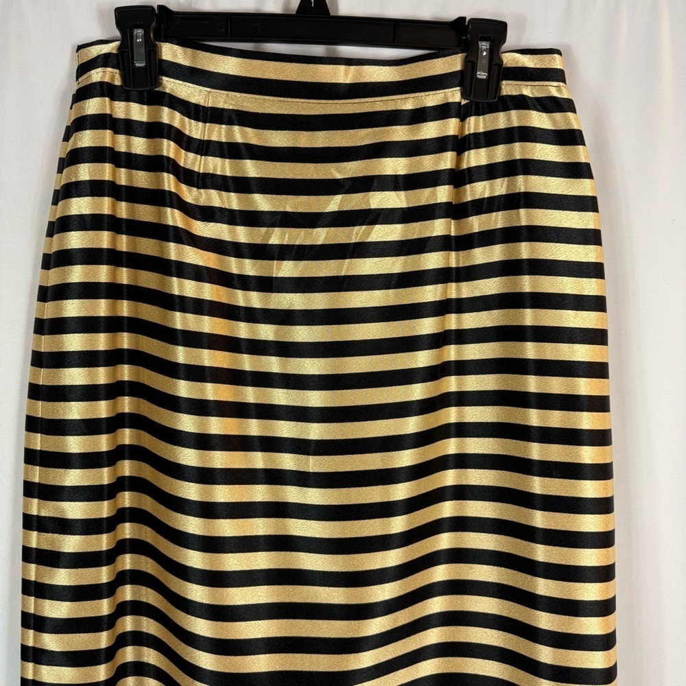 Vintage set Night studio New York size:12 color: gold, black striped print - Picture 13 of 17